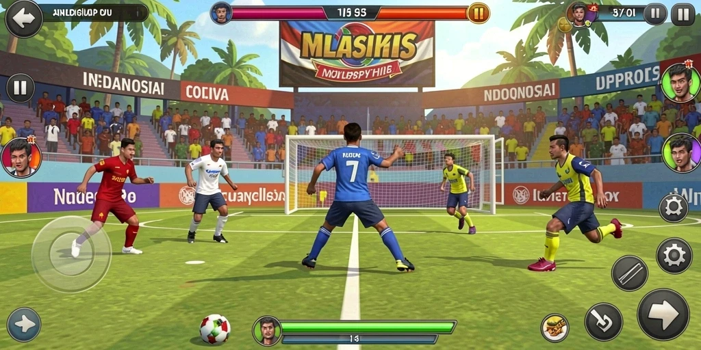 Desain grafis yang memukau dan interaktif.