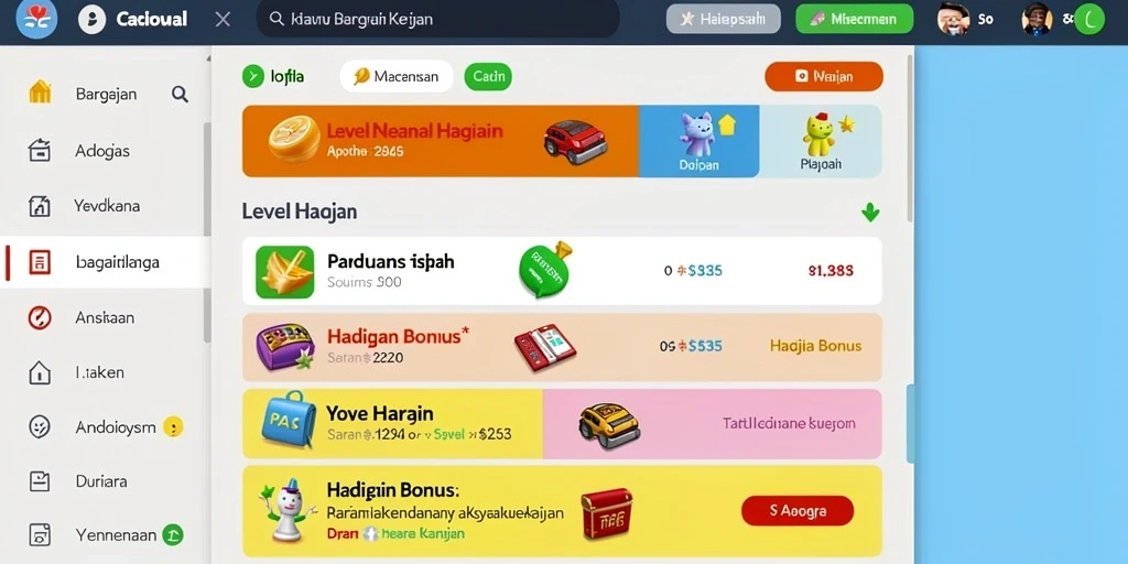 Pengalaman bermain yang seru dan mendebarkan.