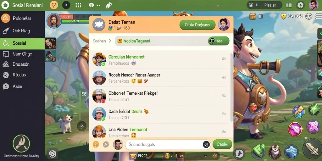 Komunitas aktif dengan berbagai guild menarik.
